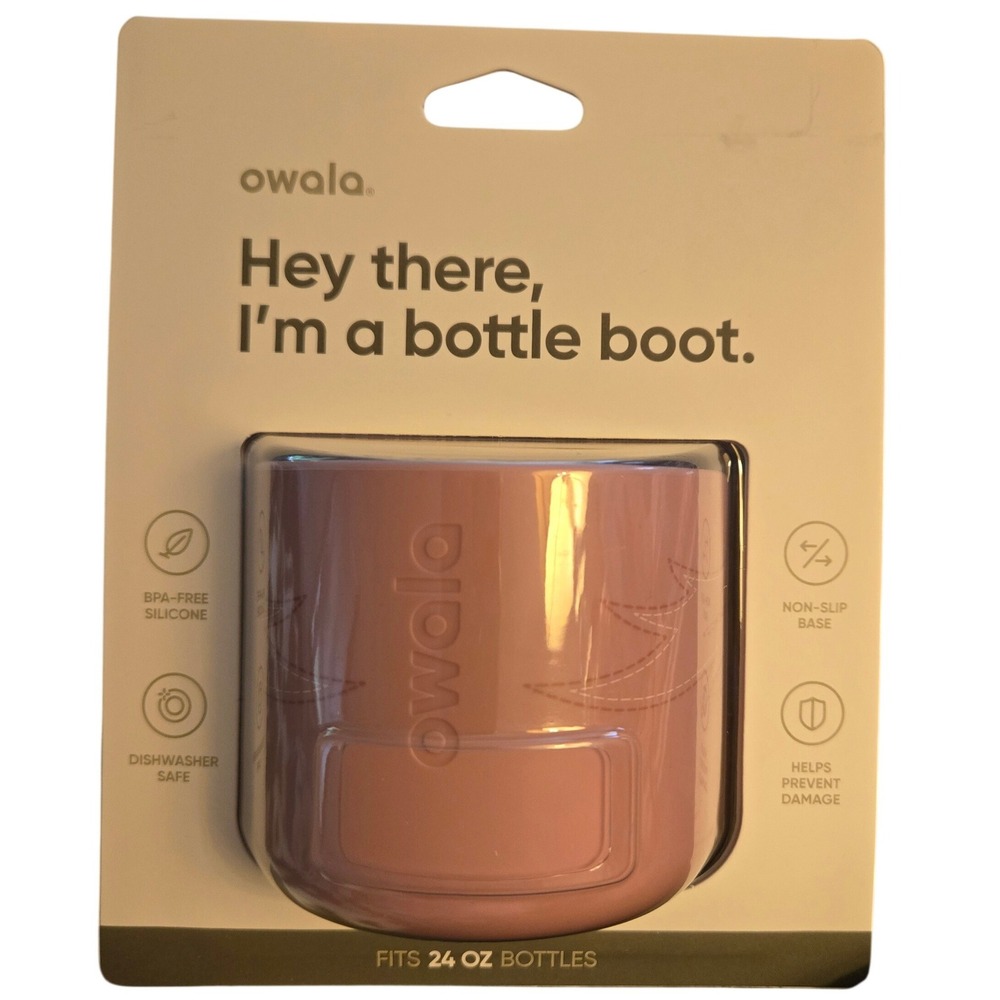 Owala Bottle Boot Wild Rose Cowgirl 24oz New Silicone Non-Slip Protective Sleeve